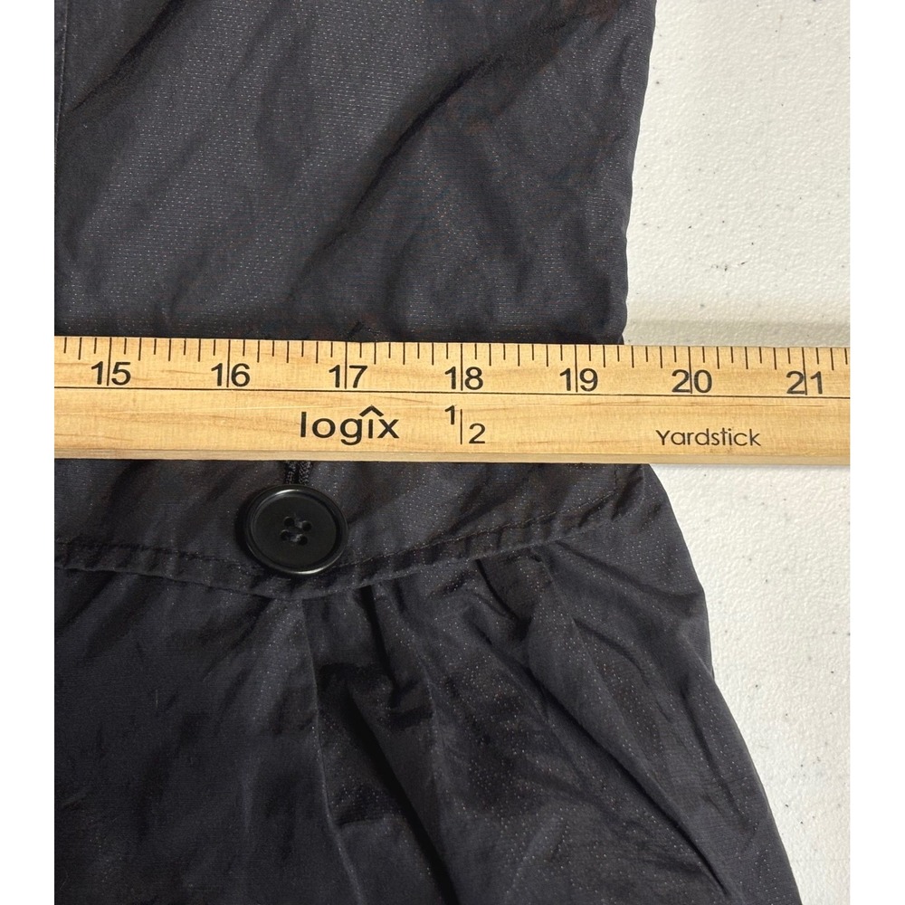 Talbots Utility Field Jacket 16 Black Metallic Cotton Blend Lightweight Coat - Picture 9 of 13